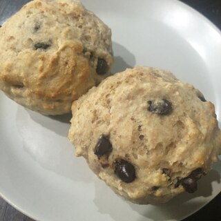 全粒粉入りチョコチップカップケーキ